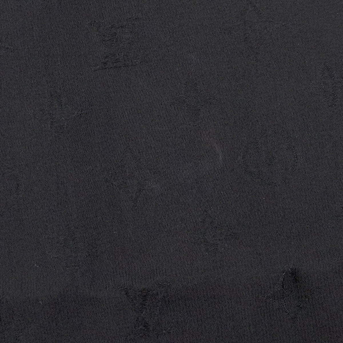 Pre-Owned (Like New) scarf Louis silk Vuitton black monogram