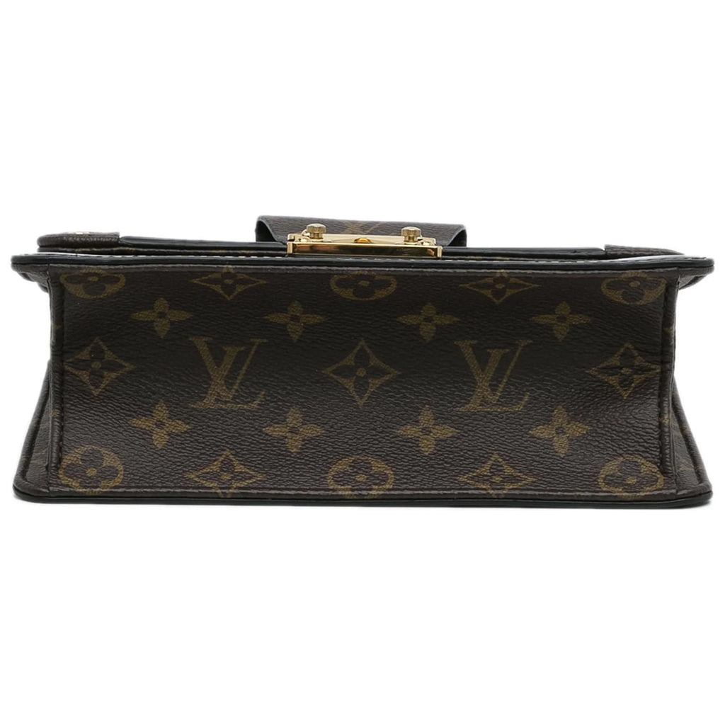 (Good) Authenticated Black Monogram Leather Unisex Vuitton Vernis Crossbody Louis Bag Pre-Owned Wynwood