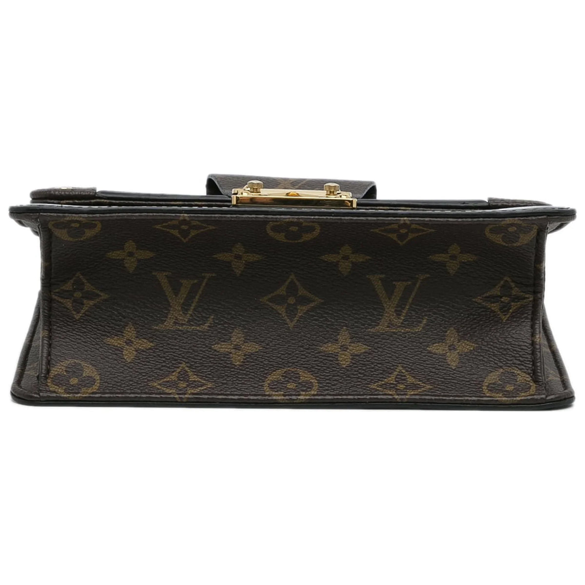 (Good) Authenticated Black Monogram Leather Unisex Vuitton Vernis Crossbody Louis Bag Pre-Owned Wynwood