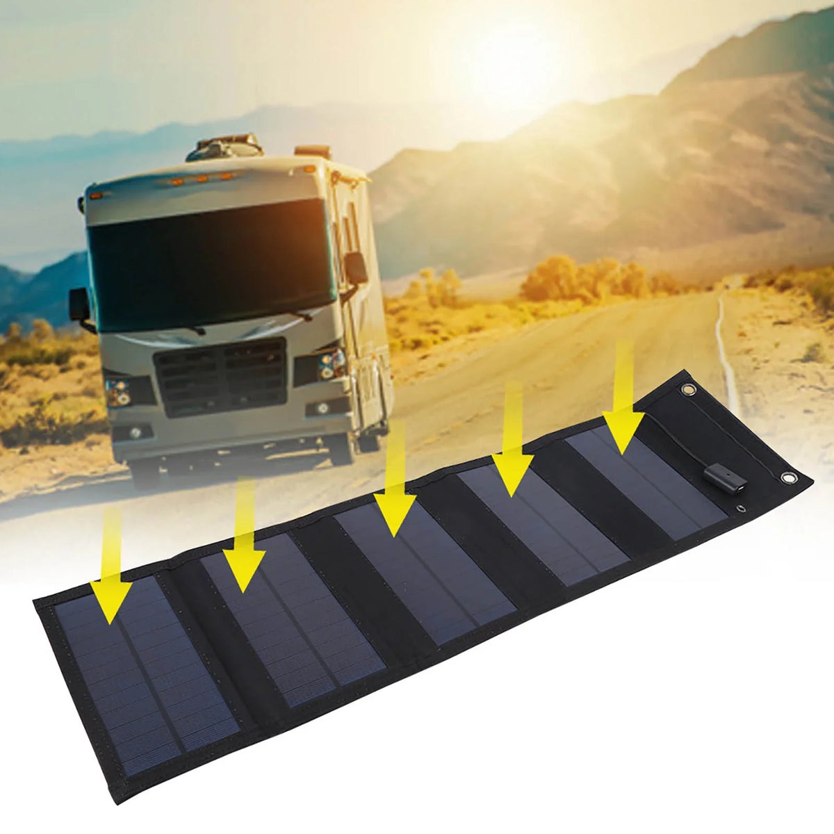 20W Mountaineering Panel Output for Moistureproof Solar Charger Power Foldable Solar
