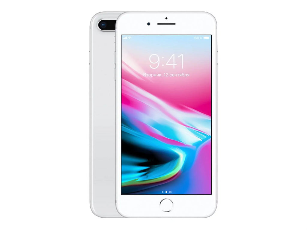 Plus - 8 Silver Unlocked Restored iPhone (Refurbished) Apple 256GB,
