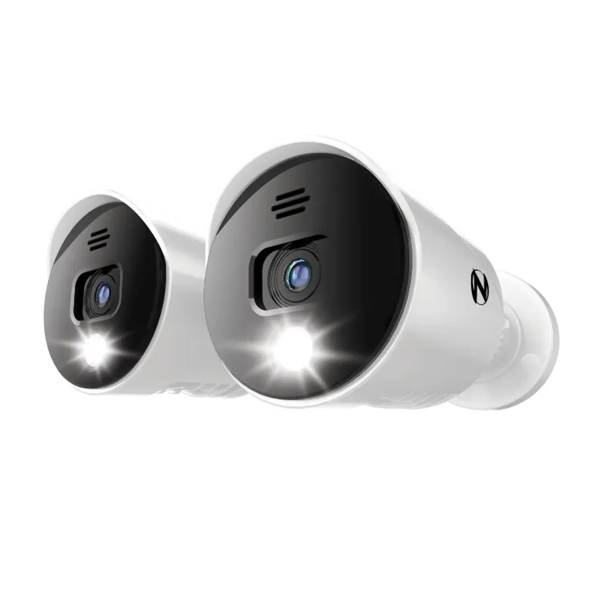 with Wired 2 Sirens Restored Premium Pack Owl (Refurbished) Add Cameras 1080p - On White Audio Alerts Spotlight - and Night