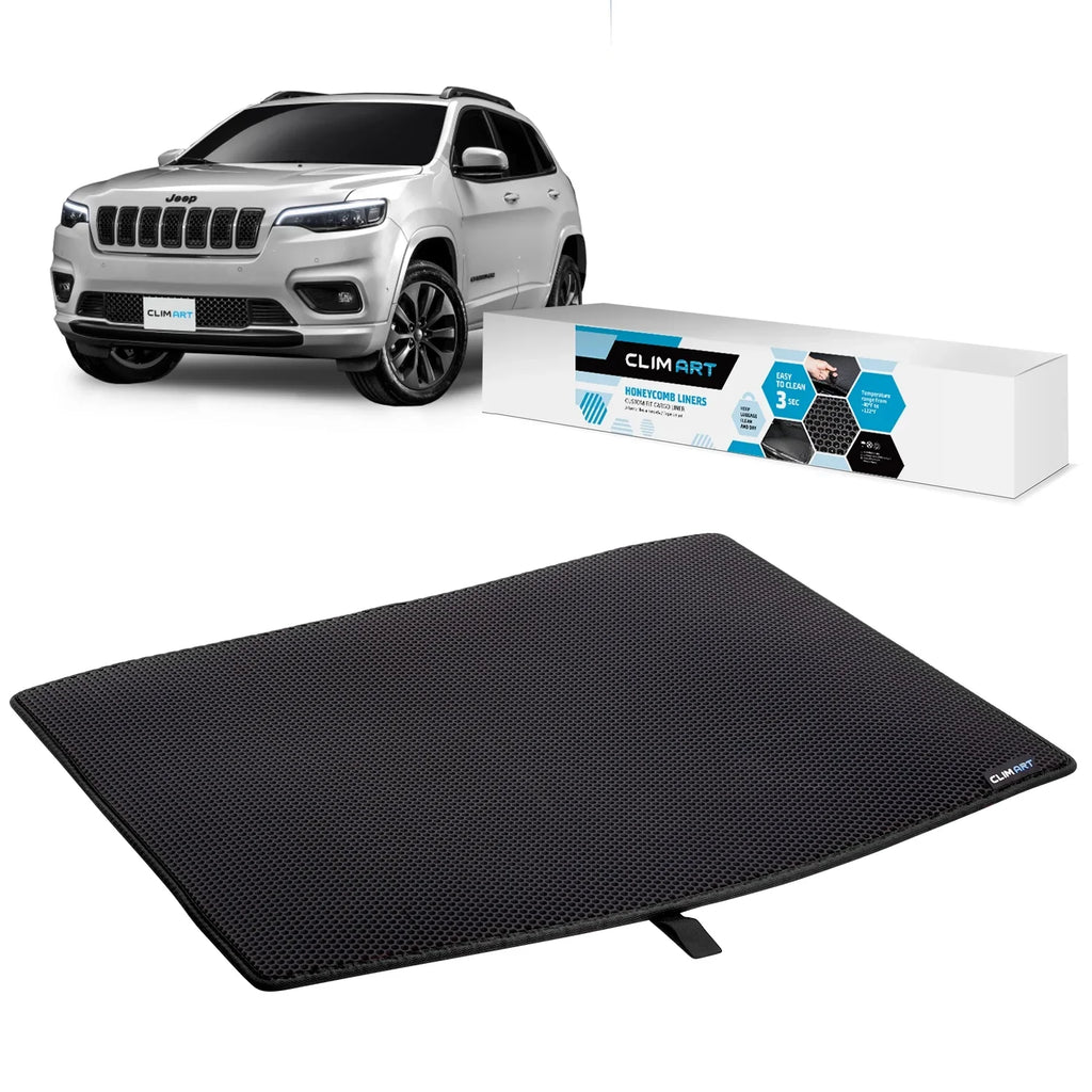 Cherokee with Liner for All-Climate, FL01114031 Fit Liner, Custom Duty, Jeep Trunk Cargo Luggage Anti-Slip Technology Heavy Honeycomb Dirtproof - 2019-2023 & Mat, Moistureproof - Cargo