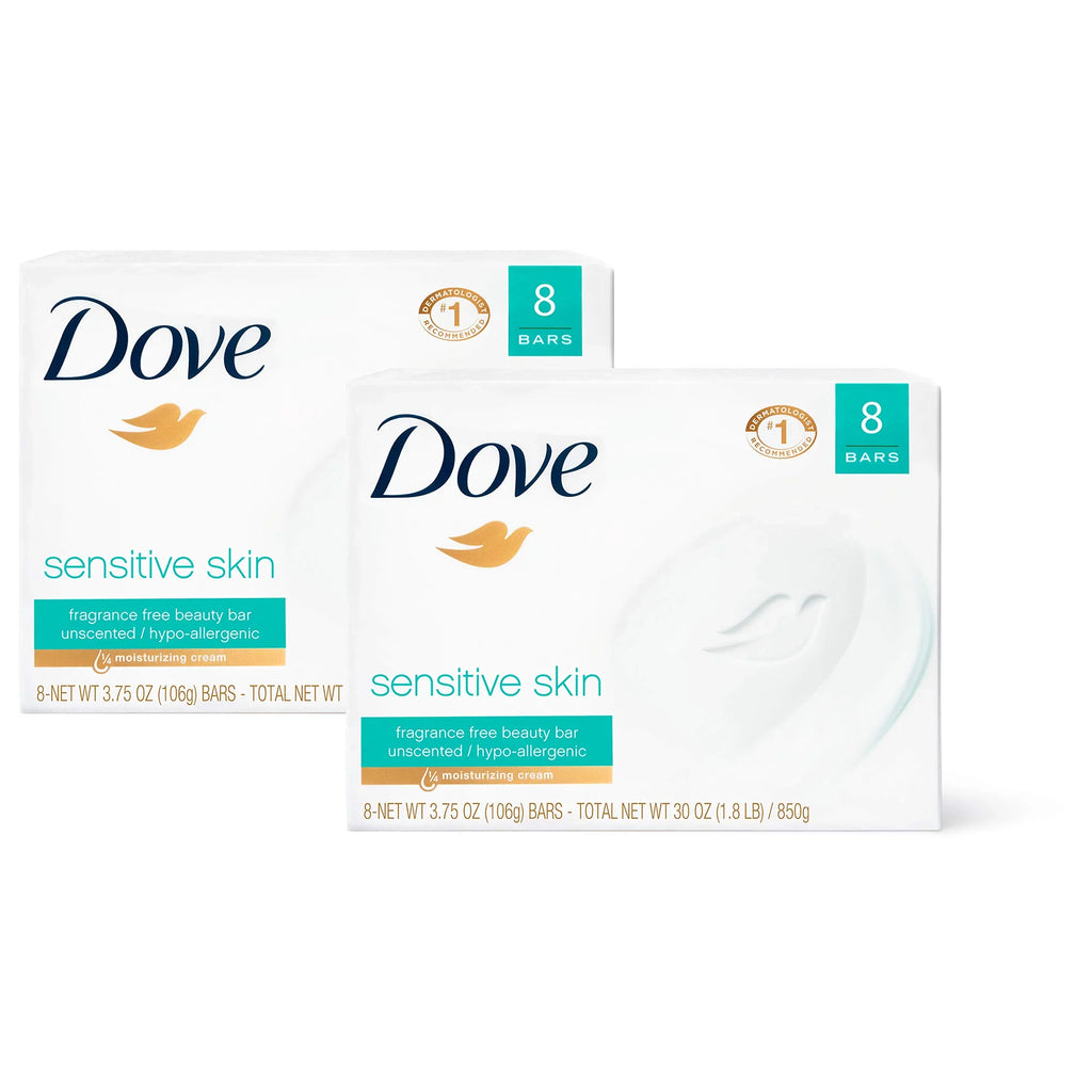 (Pack While Effectively Nourishes And Oz Of Bar Sensitive Away Bacteria 3.75 Gently Beauty Skin Dove 16) Washes Your Nourishing Cleanses Skin,