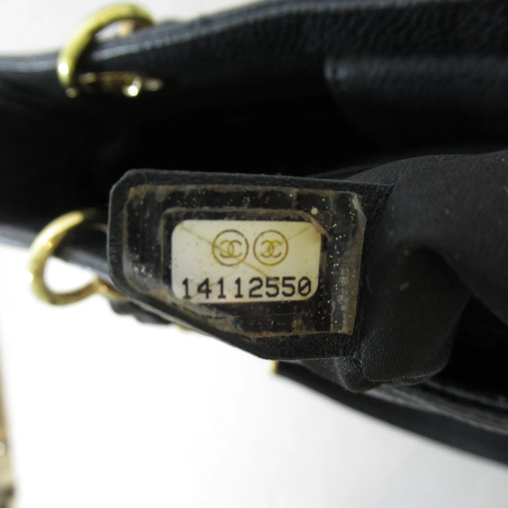 Pre-Owned ChainShoulder Caviar Bag Matelasse (Grained Calf) Black (Fair) Skin