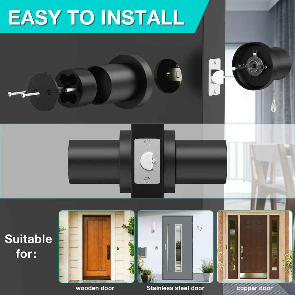 Door Electronic Code Lock Password Smart Digital Control Knob Keypad App