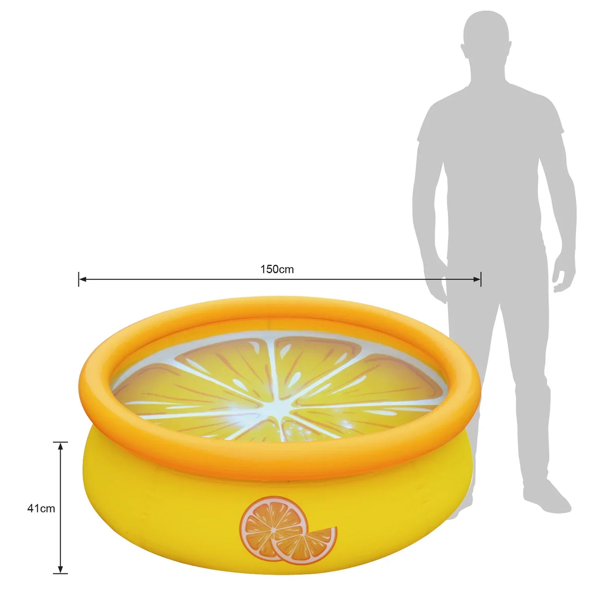 Pack) Outdoor Prompt Pool (2 Inflatable Orange Set & JLeisure Swimming