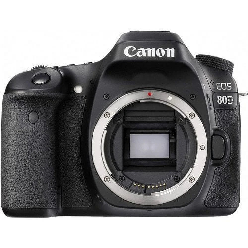 Light+2 Canon 80D Wideangle&Telephoto Bundle Cards|Microphone|Case|X-Grip|Starter 32 Only)w/ Camera (Body Lenses| Bundle