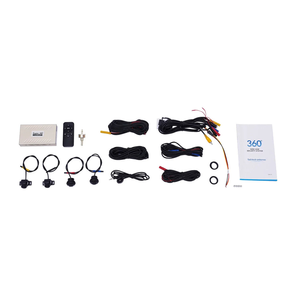 Recording Night System 4-Camera 1080P Bird Kit 360° Recorder View ZhdnBhnos Rear Panoramic View Vision Car