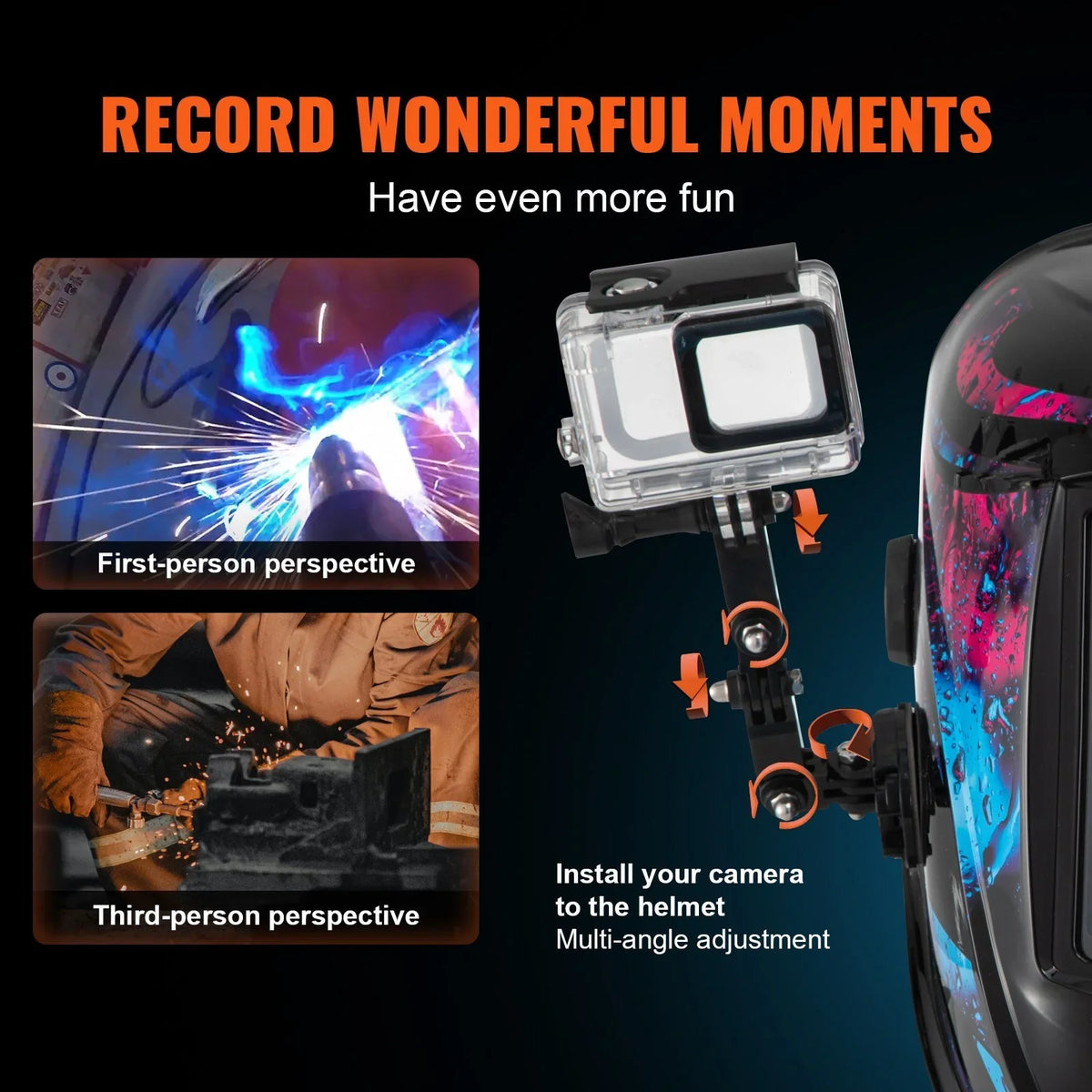 Darkening 5.888 Wide 13 Welding True for 4- Sensor in. Vevor Shade to Helmet Auto Solar Color Powered
