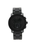 Bold 3600048 Black Watch Plastic Mens Quartz Steel Resin Movado Dial 43mm