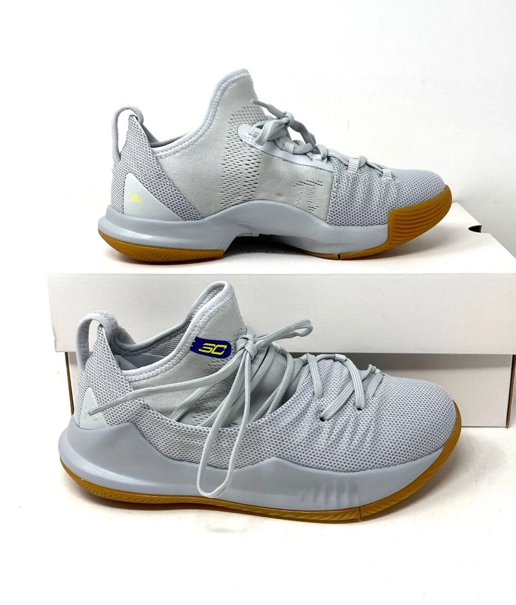 5 Armour Under Curry 3020742-105 Tokyo Elemental Boys Gray Sneakers Mesh