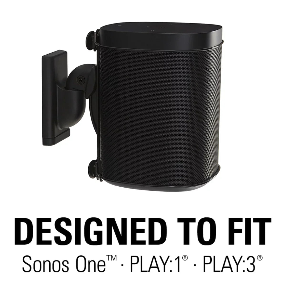 Each and Wall (Black) and , Swivel :1, Sonos Sanus - Tilt Mount Wireless Speaker :3 for