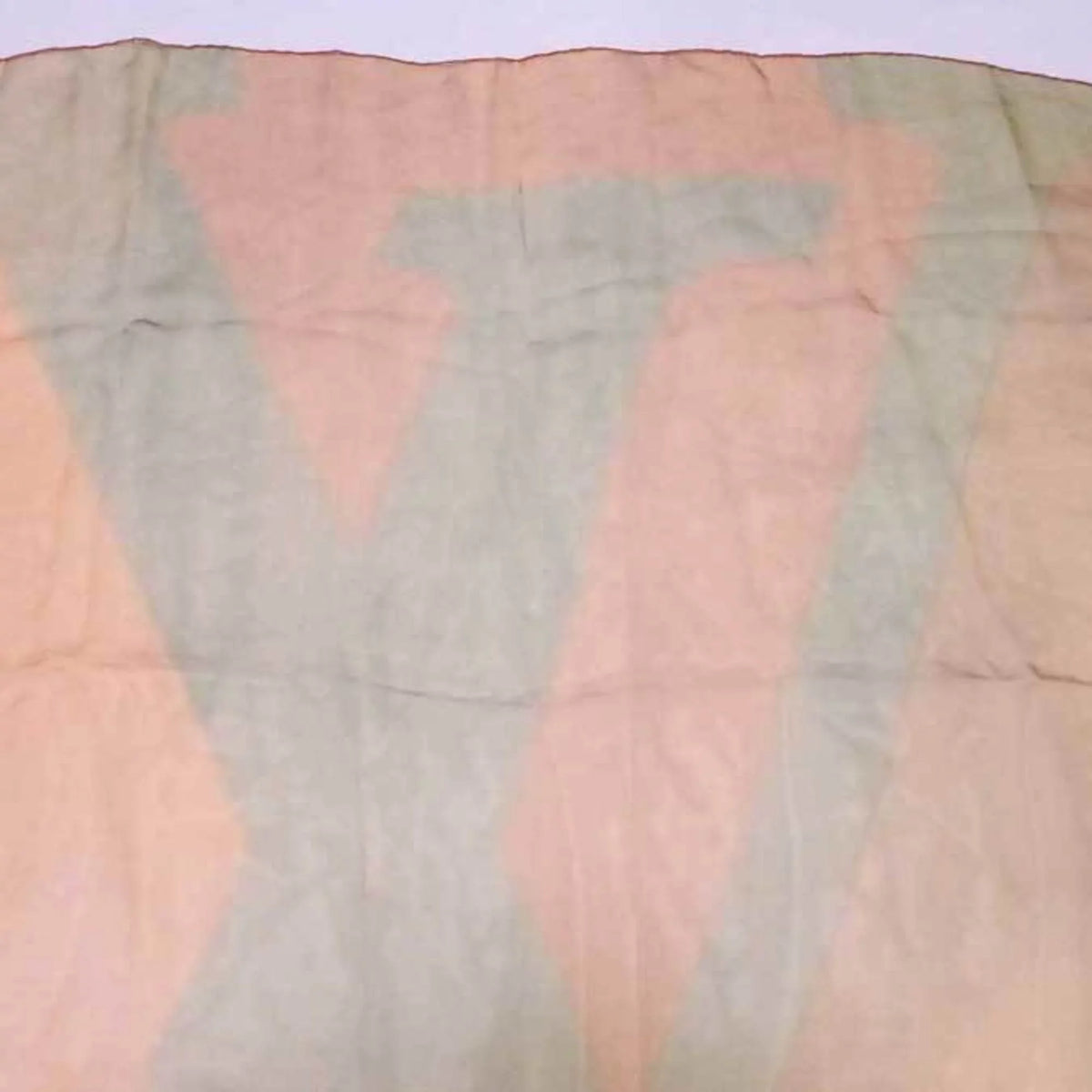 Yellow Louis Women's (Good) x Pre-Owned Logo Silk 100% Scarf Vuitton Orange Green