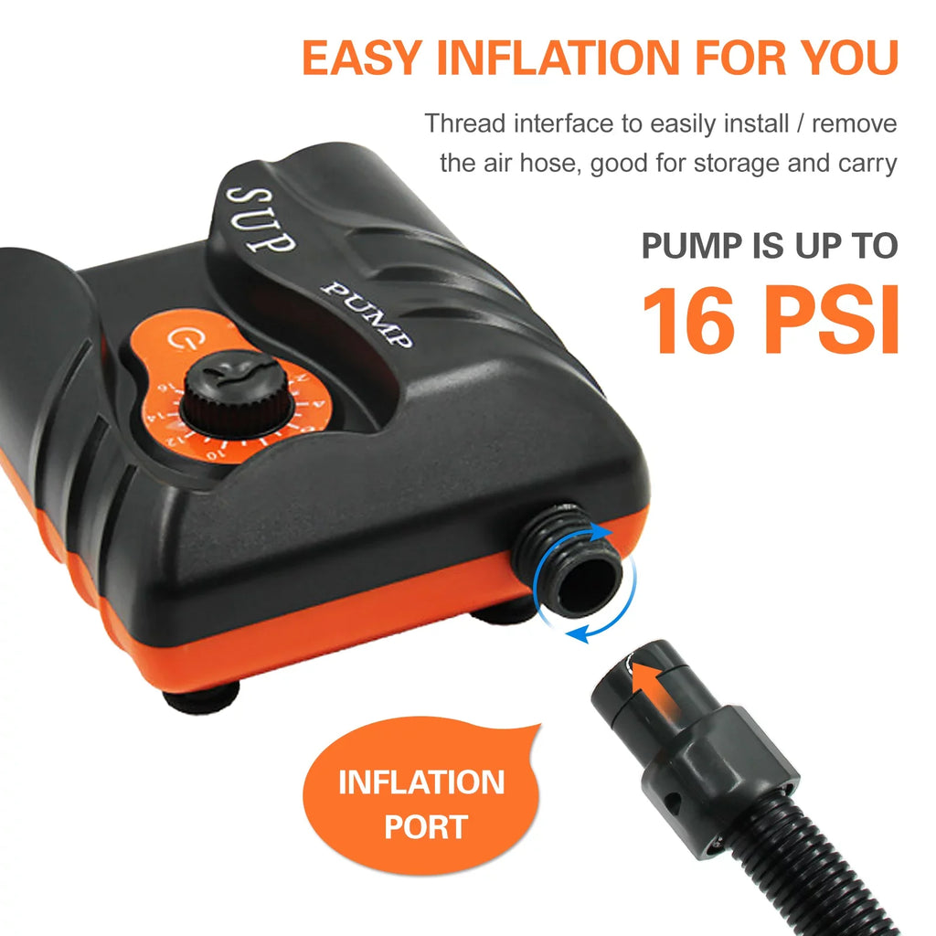 Inflation Air 6PCS 16 Vessels Electric Inflatables Pump with Nozzles and Pump Goolrc for