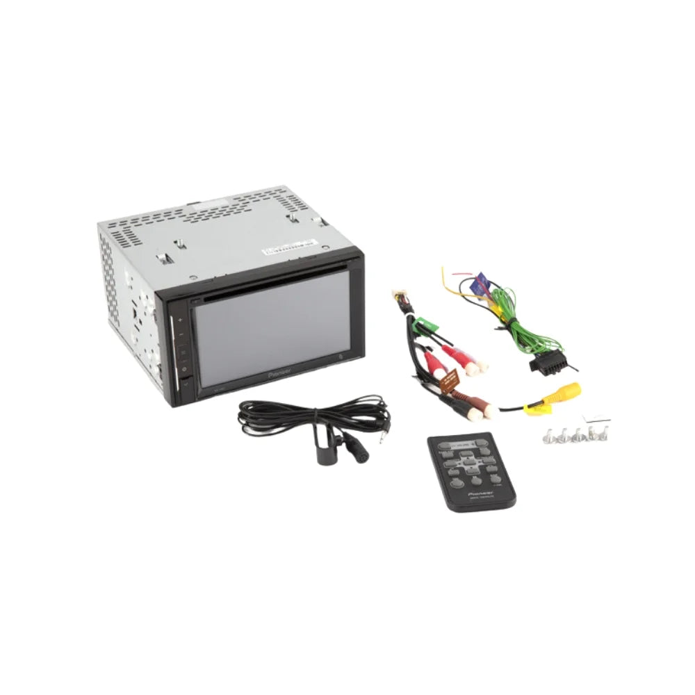 with 6.2" Receiver / Camera/Installation 2015-2016 Digital Bundle for W/ Double Kit/in-Dash Toyota Media Camry Bluetooth/Backup KIT4954 Stereo Touchscreen / Car Pioneer