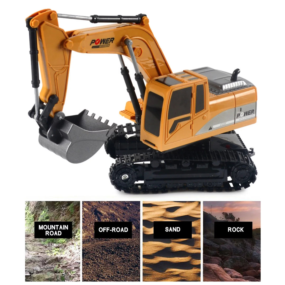 Engineering Plastic Alloy Trucks Car ExcavaTOr Mini 1:24 Electri Christmas