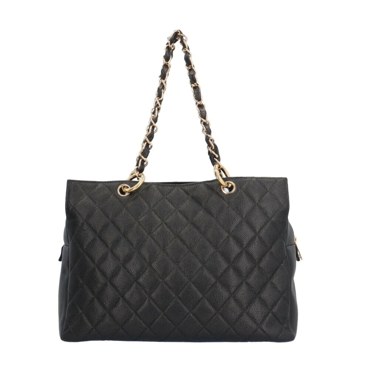 Caviar Tote Shoulder Chain (Good) Skin Bag Black Women's Pre-Owned