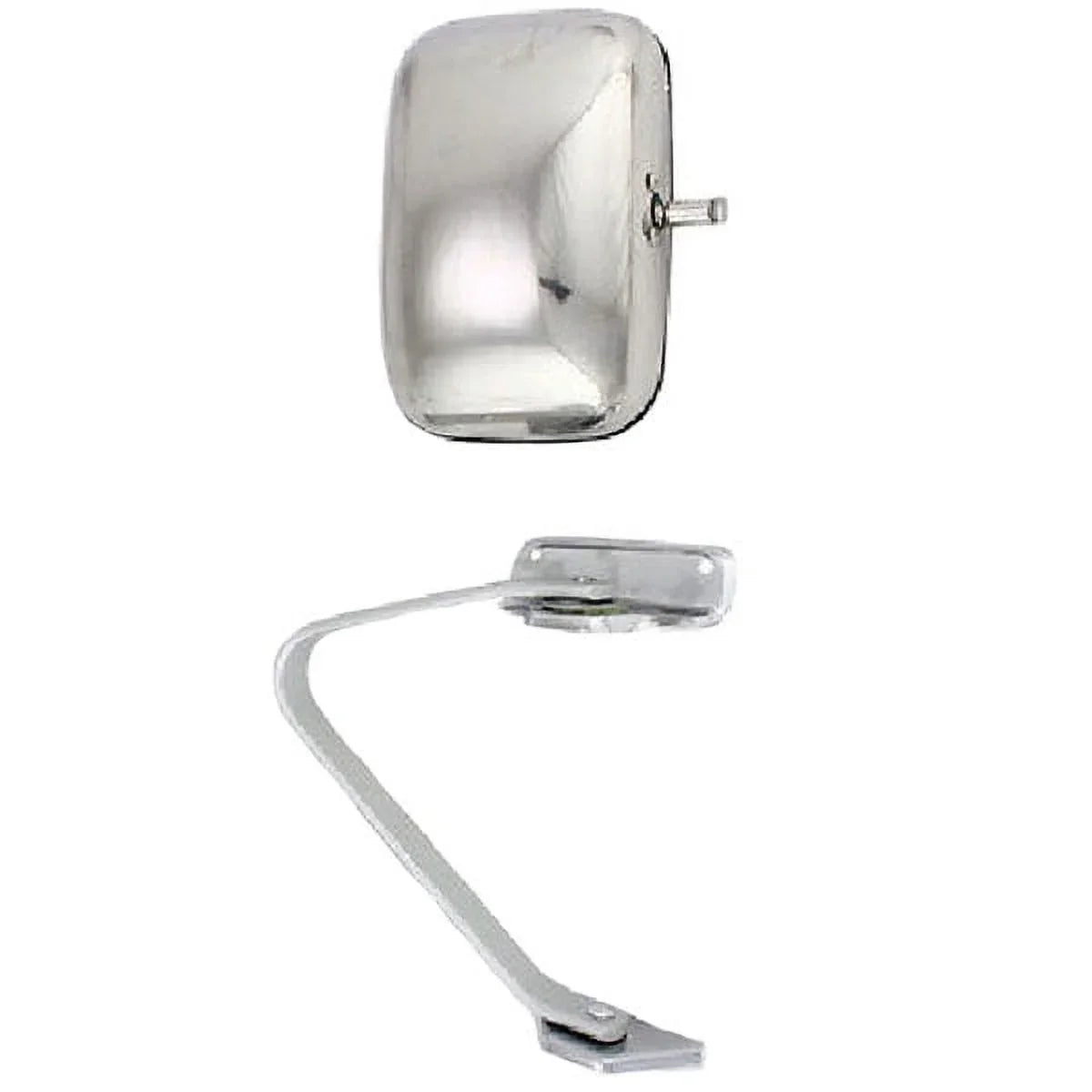 87-91 Mirror Truck Pickup Rear F-Series Swing Chrome View Right For Side Lock