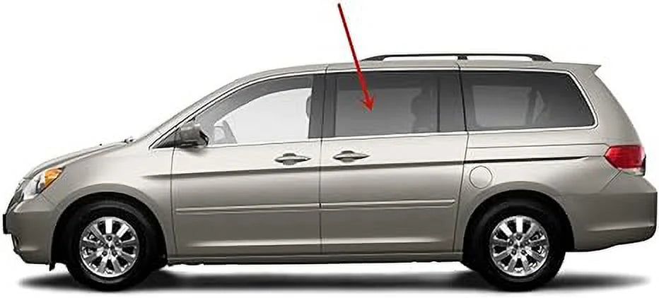 Glass Driver Left Side Door Odyssey Models Fits 2005-2010 Window Honda Rear Mini with Door Cargo Van Sliding