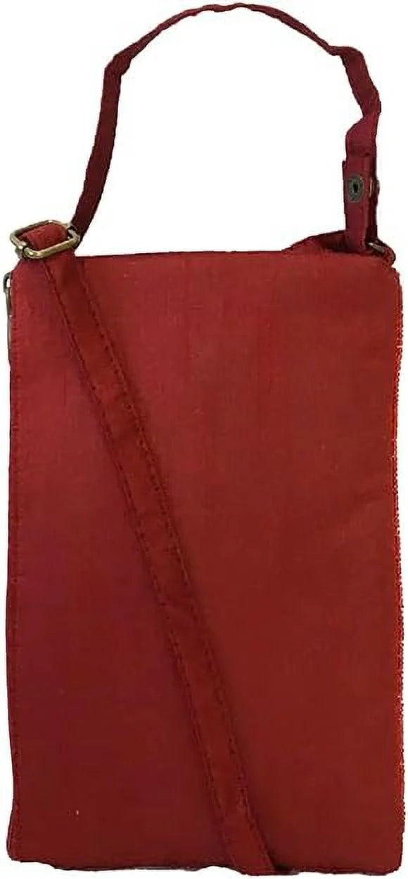 Bloom Floral Bag Phone Red Multi Crossbody, Ruby Club Beaded