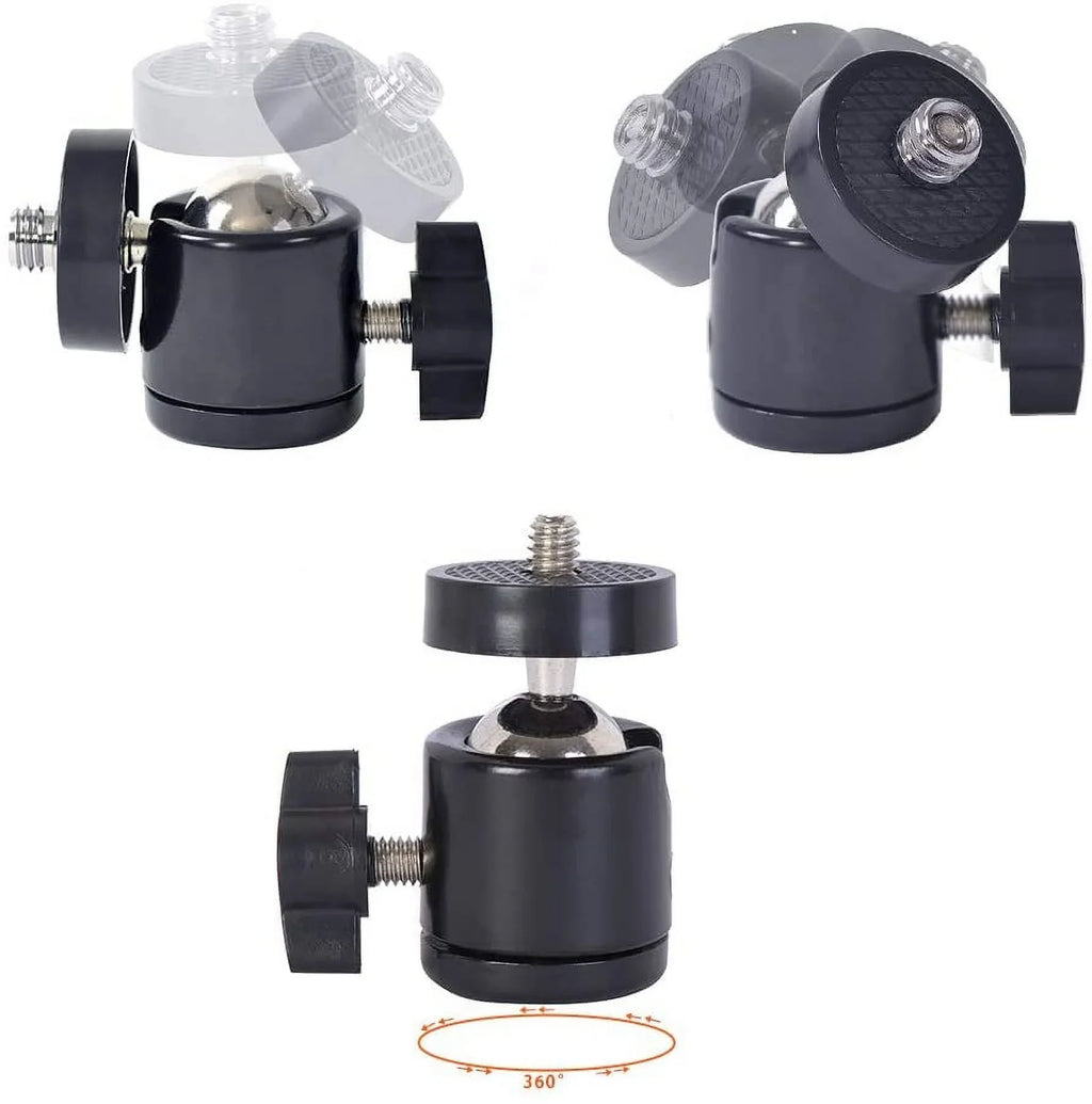 Pump Suction Kit Car Camcorder Holder Panorama 6" Professional w/ Vacuum Mounting Cup 360° Camera Mount, Vehicle
