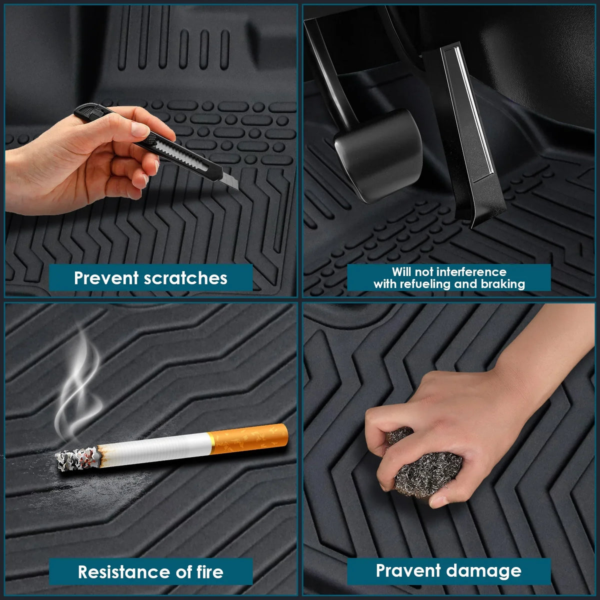 2020-2023 ammoon Floor Telluride Floor Telluride Console Telluride Bucket Center Dazzduo Bucket Mats,Kia Car Floor