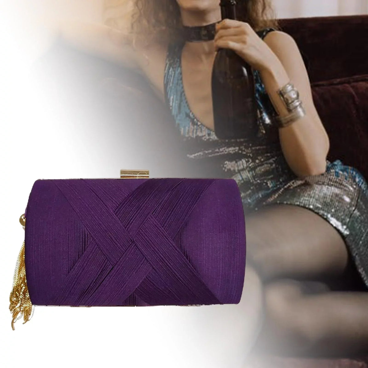 Bag Tassel , Luxury Clutch Evening Purses Bag Handbag Clutch Shoulder Women