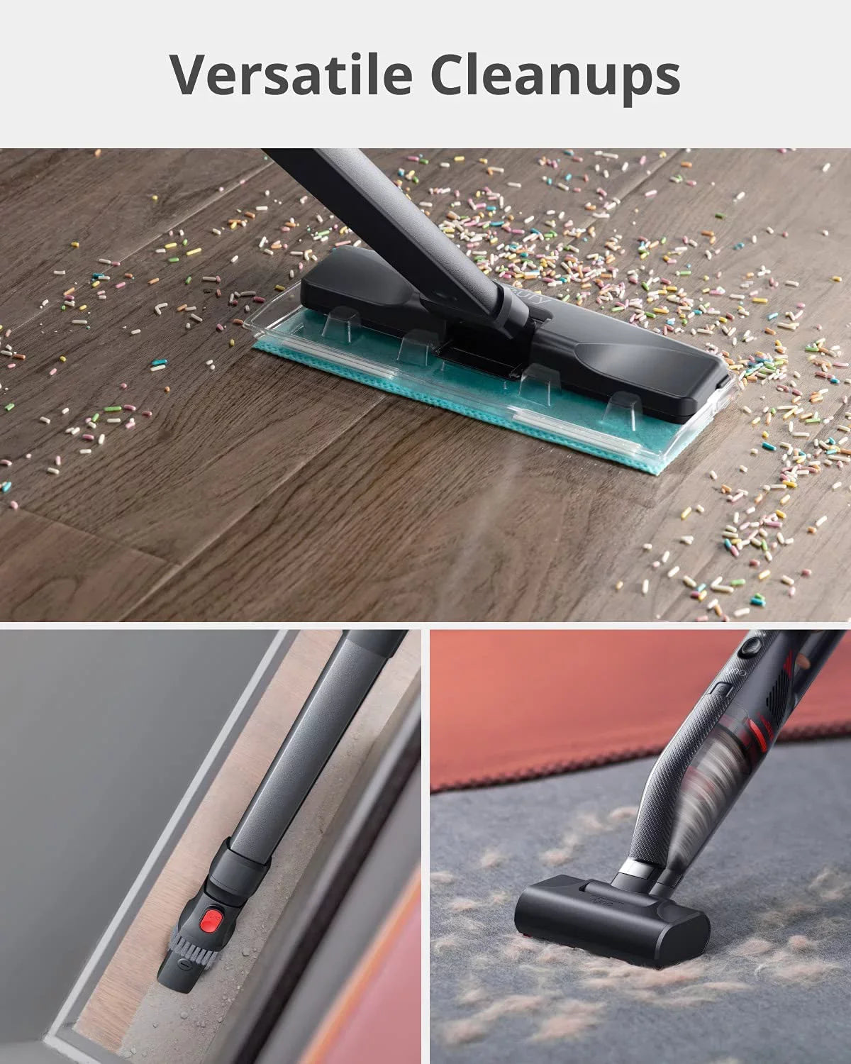 HomeVac Vacuum 80AW, Cleaner, Handheld Power, Suction 16kPa H30 eufy Versatile Infinity, Strong Attachments Anker Cordless