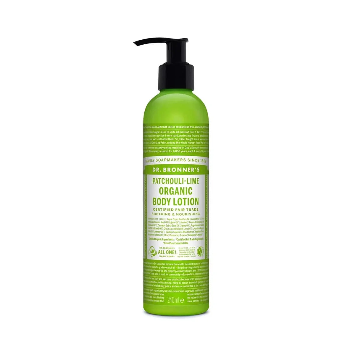 Face Non-Gmo Highly For - Organic, Dr. Ounce) 8 Certified And Vegan, Nourishes Bronner,S Hydrates, And (Patchouli Body, Lotion Body Soothing Lime, - Moisturizer, Hands, Organic And Lotion Emollient,