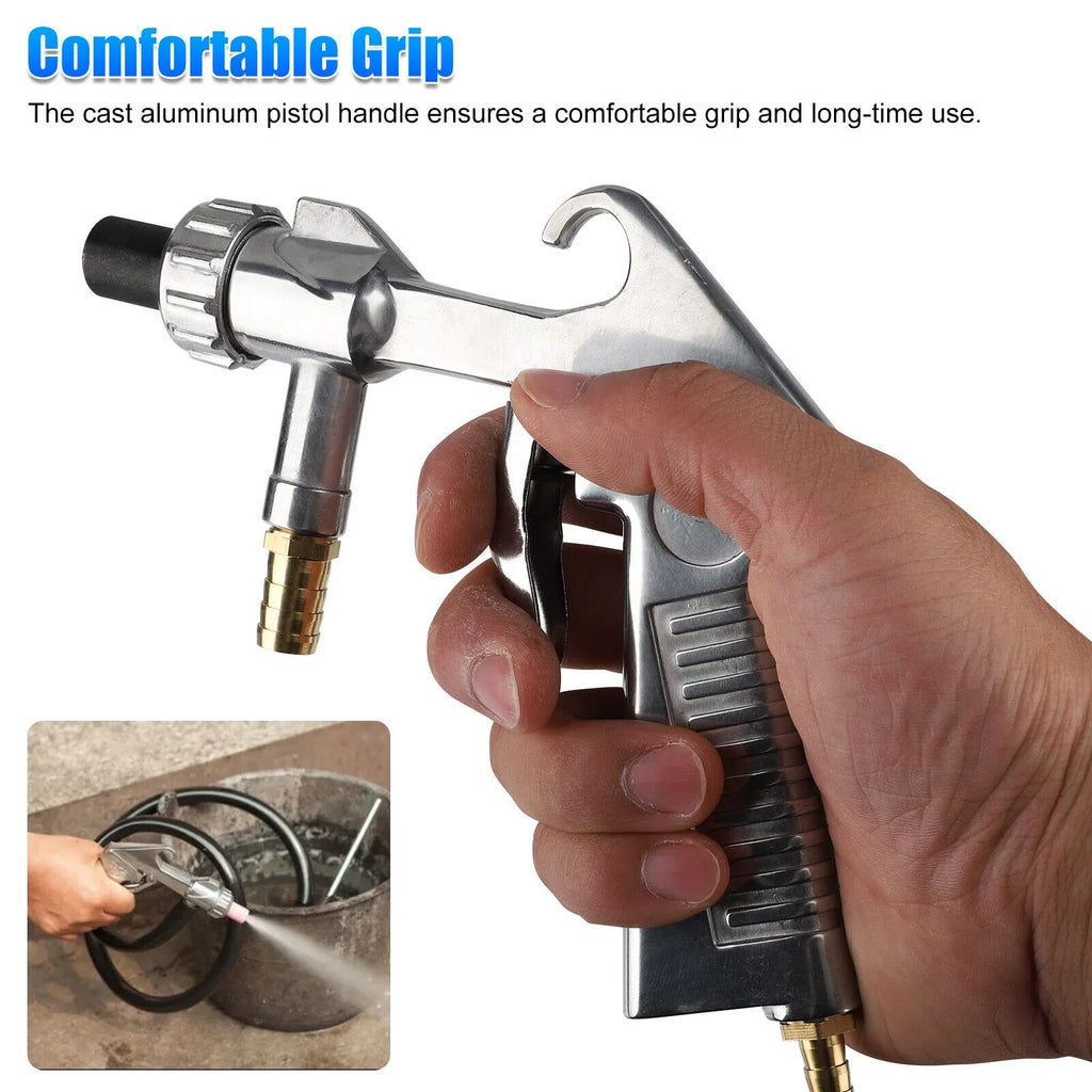 Sand Sandblaster with Gun Nozzle 4 Sandblasting Kit Abrasive Blaster Air Ceramic