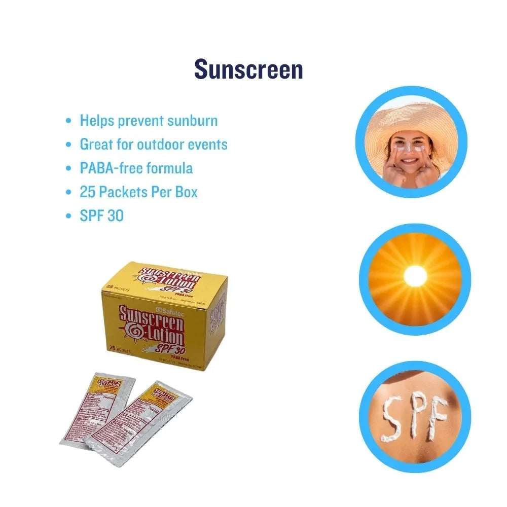 '-free (-84250) Packets formula - - mg 100 Sunscreen 3.5 30 Lotion Safetec