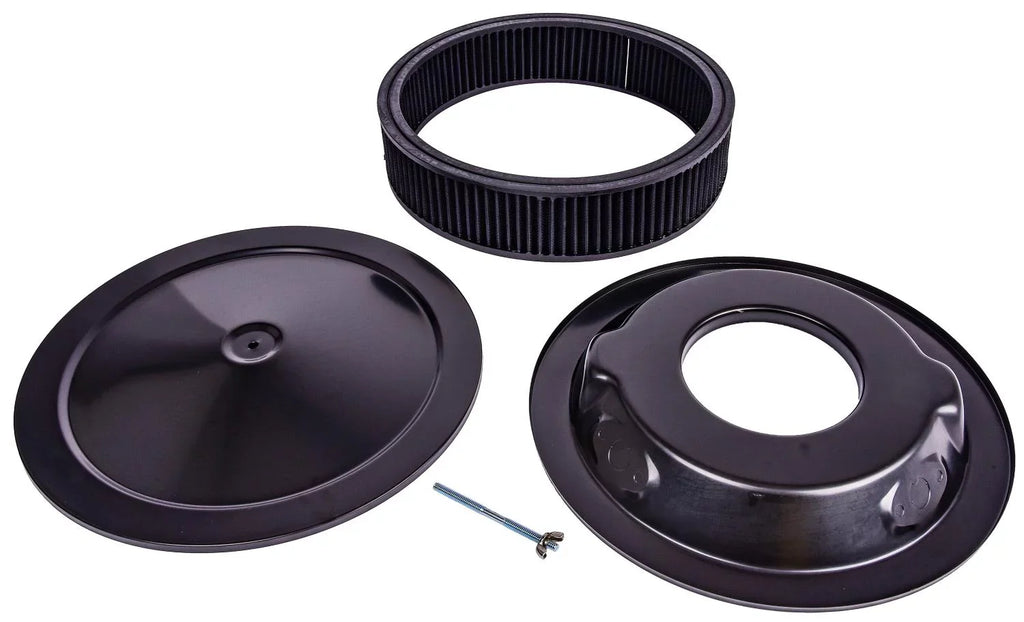 in. 14 Air Assembly Coated 3 H 500064 D F Powder Cleaner Filter in. Black x