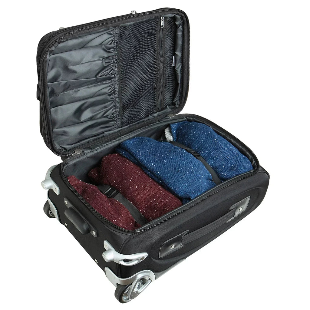Softside 21" Carry-On Huskies Suitcase Rolling UConn Black