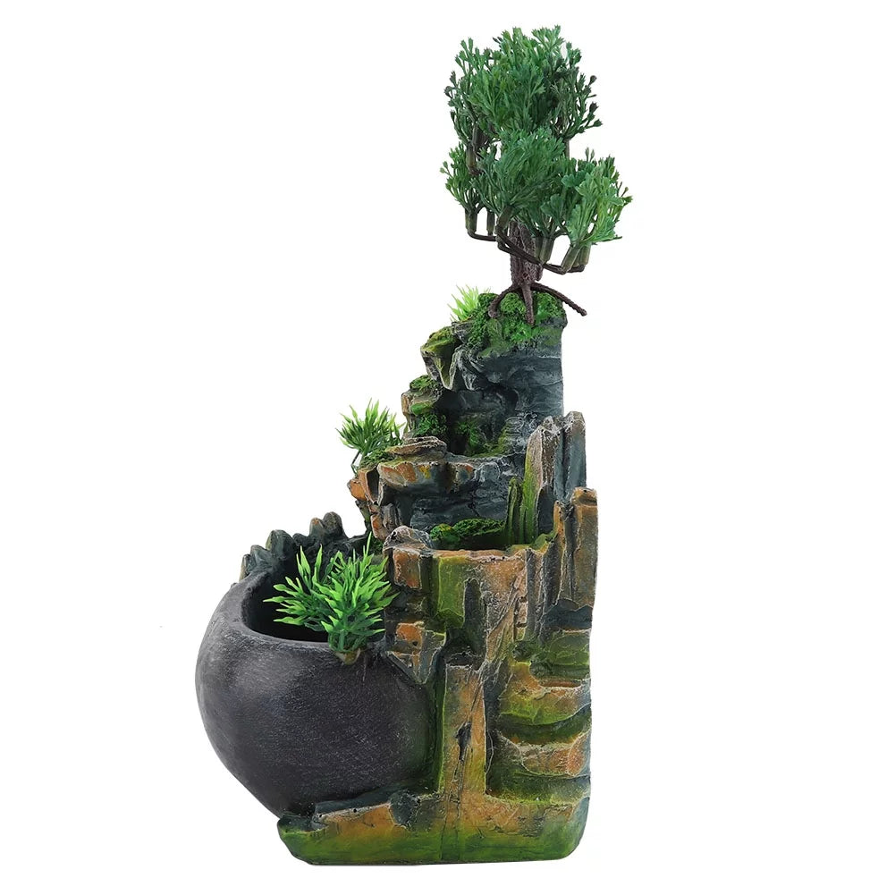 Desktop Moisturefall Mini 220V Plug Zen Meditation Fountain Moisturefall