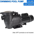 iMeshbean In-ground Pool Ground Motor Pool 1.5HP 110V-230V, Above Pool and Inground Basket Circulation, for Moisture Swimming Strainer Pump, Max 6000GPH, 69FT, Head w/ Swimming