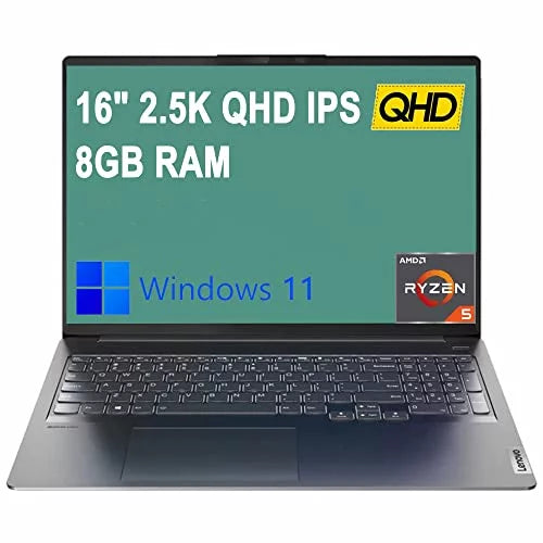 inch Ryzen Lenovo , Windows 16 Pro , 5600H, Bluetooth, Core 8GB Bundle Wi-Fi, 5 Ideapad Display, 1TB Laptop, 5 2.5K with 11,