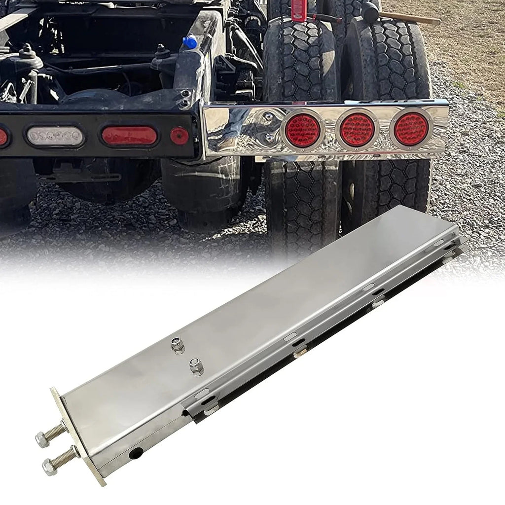 Bracket Semi Straight Trucks Hanger Mudflap Spacing Bolt Spring Stainless Loaded Length Set Mud for Holder Steel 30" fit 2.5" Flap
