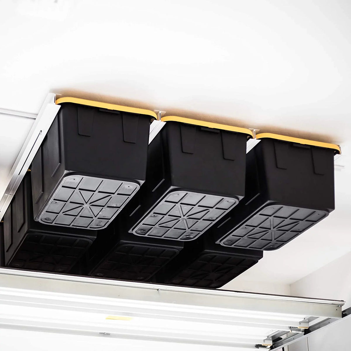 for Steel Storage Containers E-Z Rack Tote Storage Ceiling Garage Overhead