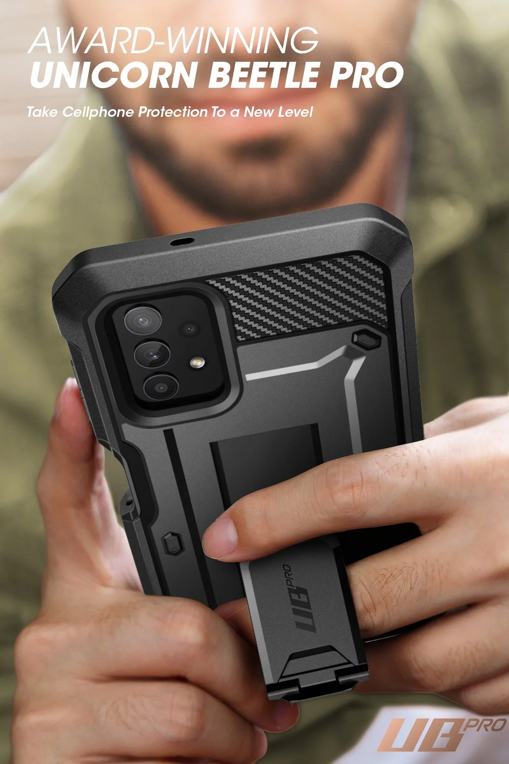 for 4G Full-Body Kickstand with (Black) Designed Rugged Series Galaxy Pro Fit 5G Protector A32 Screen Samsung Case Built-in Holster Beetle [Not Version], Case & Unicorn