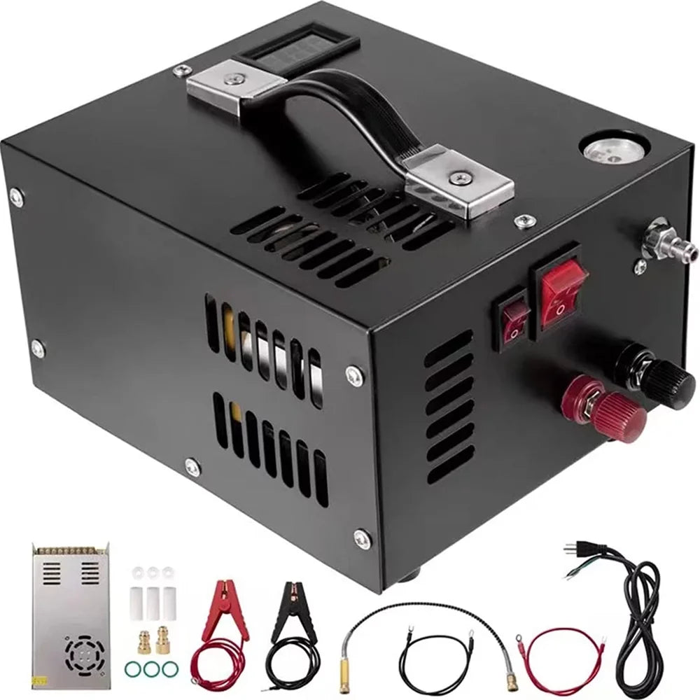 Electric Lixada Portable Compressor 4500PSI Automatic Barometer with Shutdown Pressure Intelligent Air High Pump Transformer