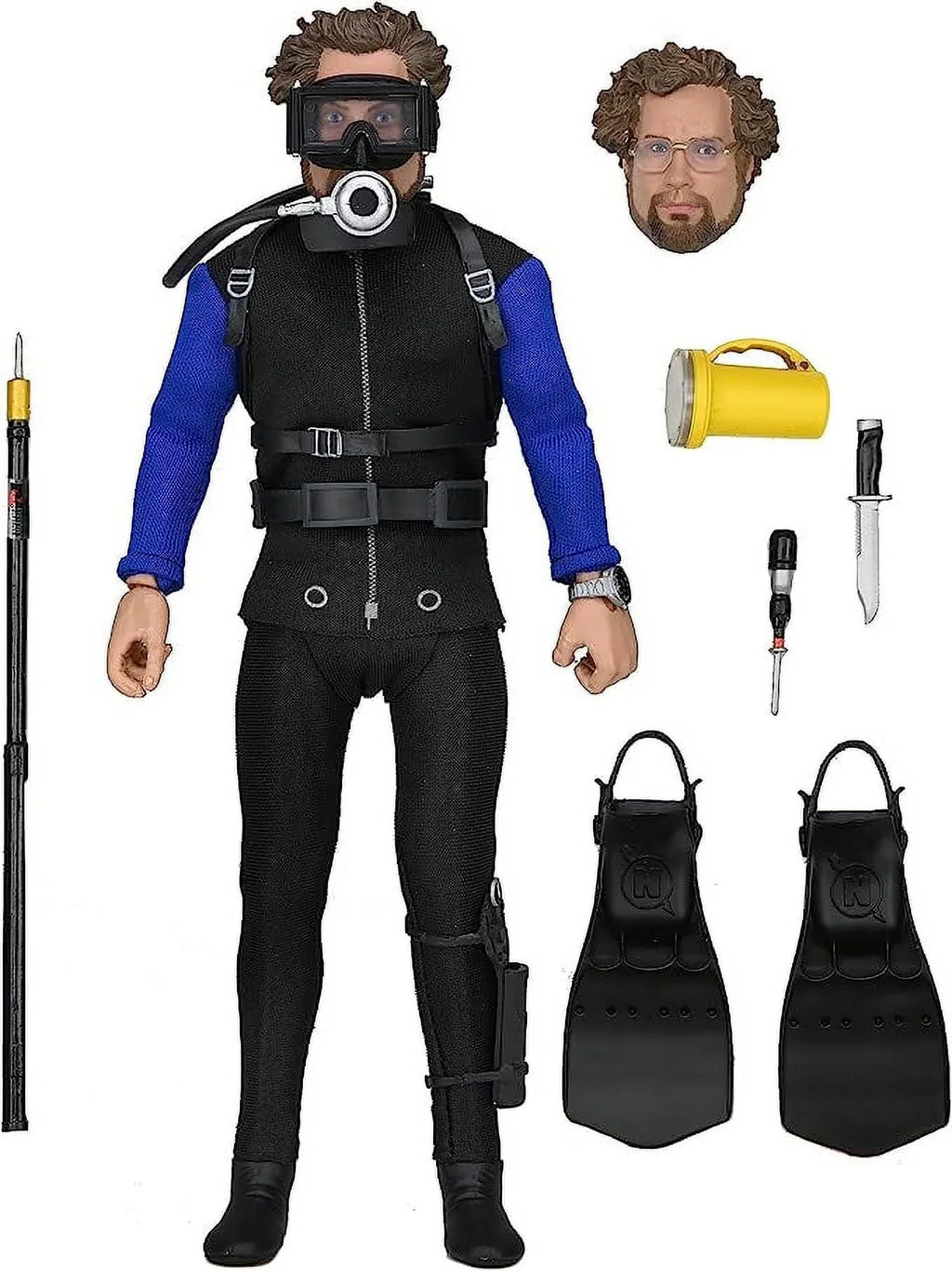Shark Figure Hooper Jaws Action 8IN Clothed