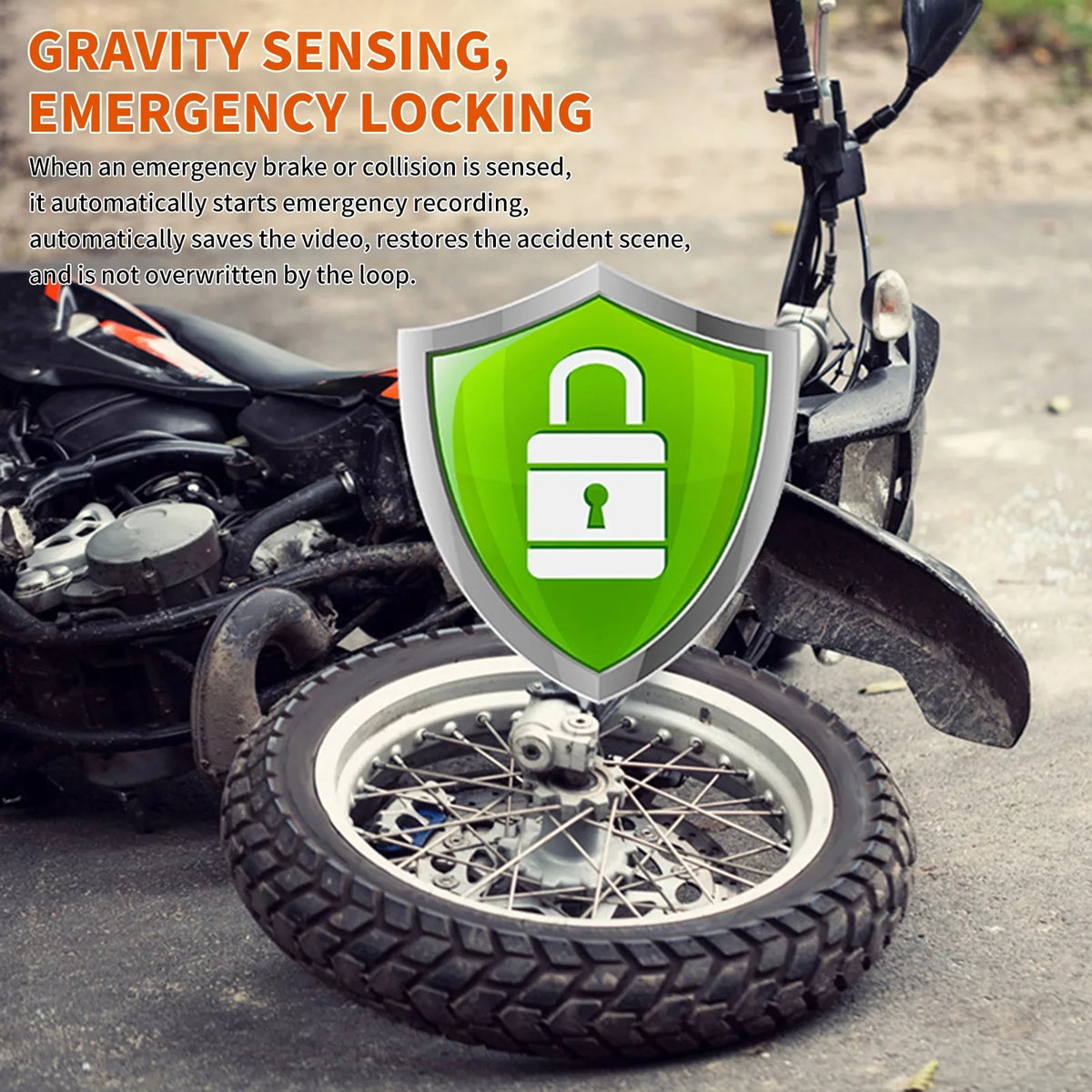 Body Timed Flameout Monitoring, Full Cam,WiFi Night Camera After Moistureproof card With Vision Motorcycle Dash Angle,Parking ,120° Motorbike 1080p storage moobody Wide Dual Recording 32G