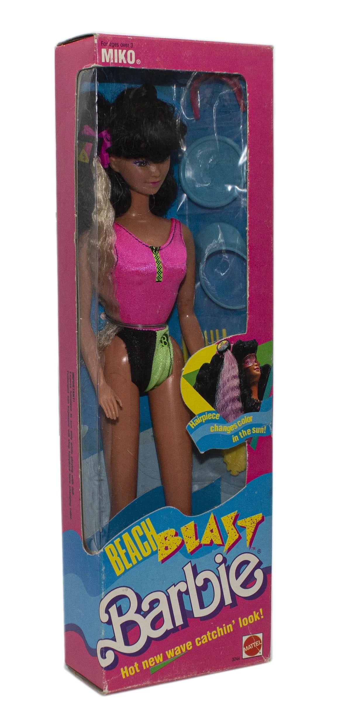 Barbie, Miko Beach 1998 Box (3244) , Non-Mint Blast