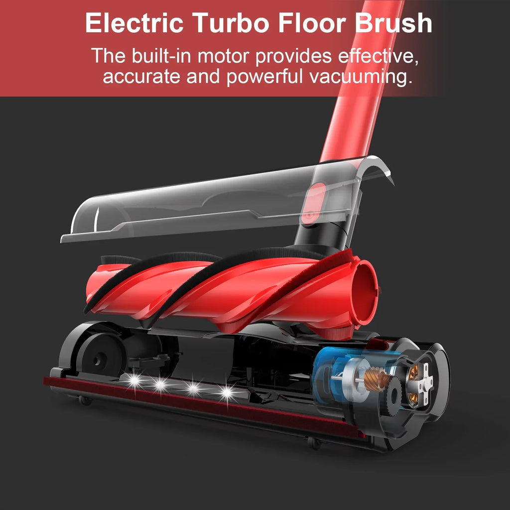 Vacuum Brushless Floor, Hard Cleaner Cordless Carpet, Motor Stick K17 for 23KPA