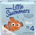 18 (24-34 Ct Disposable Swimming lbs), 4 Little Size Diapers, Huggies Swimmers