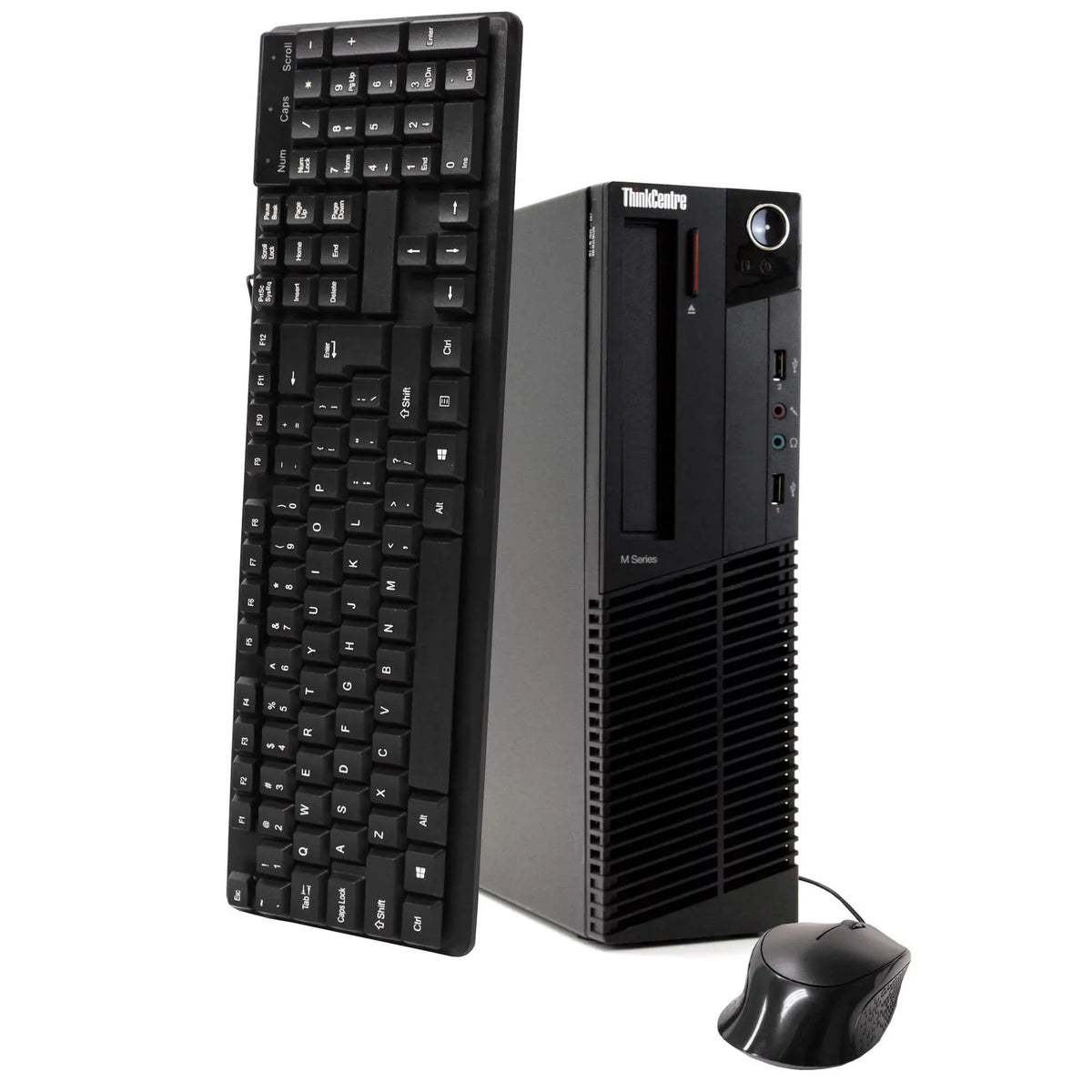 19" M91P Core Computer 250GB (Refurbished: 3.2GHz Win10 Intel Like New) Pro Lenovo i5 8GB Monitor- Pre-Owned WiFi Desktop