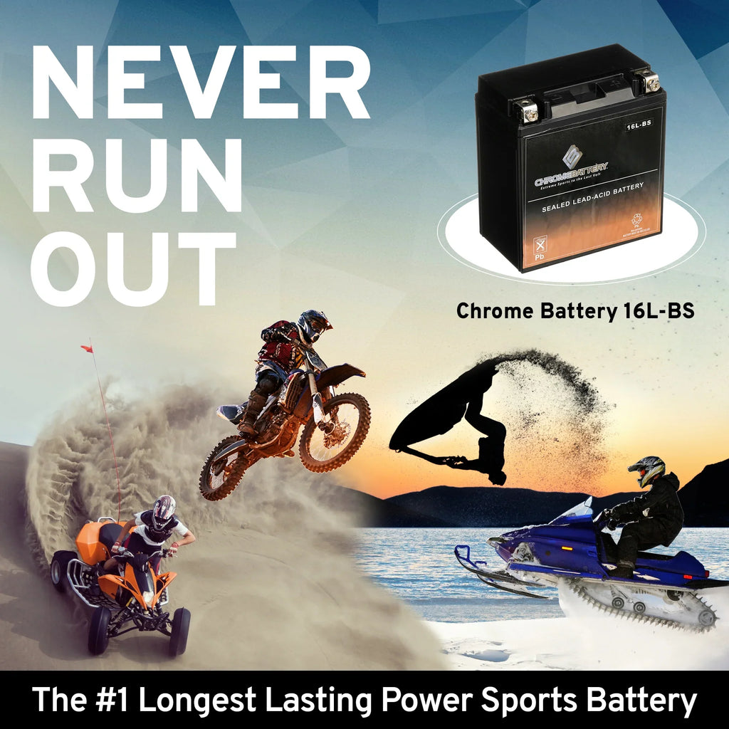 for Volt,14 Battery Battery 230 ) Jf650 1991 Ski 650cc Chrome X2 12 Jet (16L- Ah, Kawasaki YTX16L-