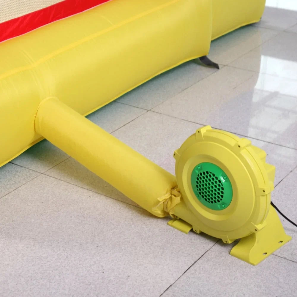 Outdoor Green for Slides, 450W Yellow Bounce Air - Safe, Moisture Fan Pump Castle, and Portable Blower, Inflatable Indoor
