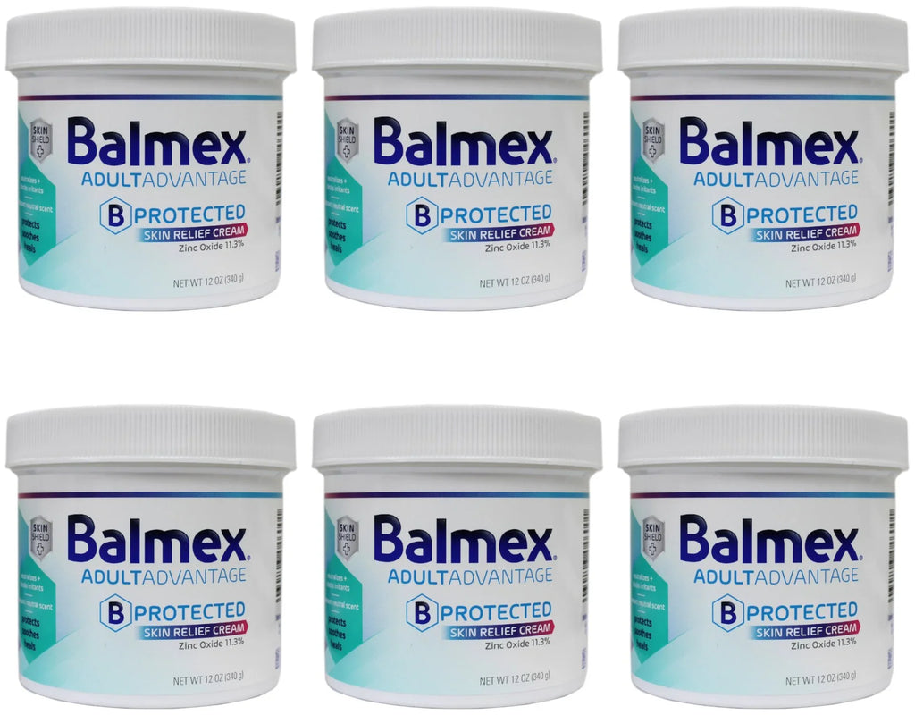 and Balmex Advantage Shield Adult B-Protected Technology 12oz Skin Soothe Skin, Relief Sensitive Protect to with - Heal Skin Cream,